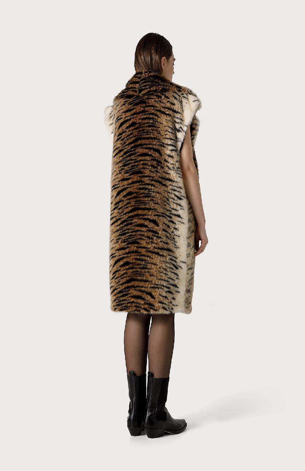 Seventy Maxi gilet in eco pelliccia - Col. Marrone Vendite Flash