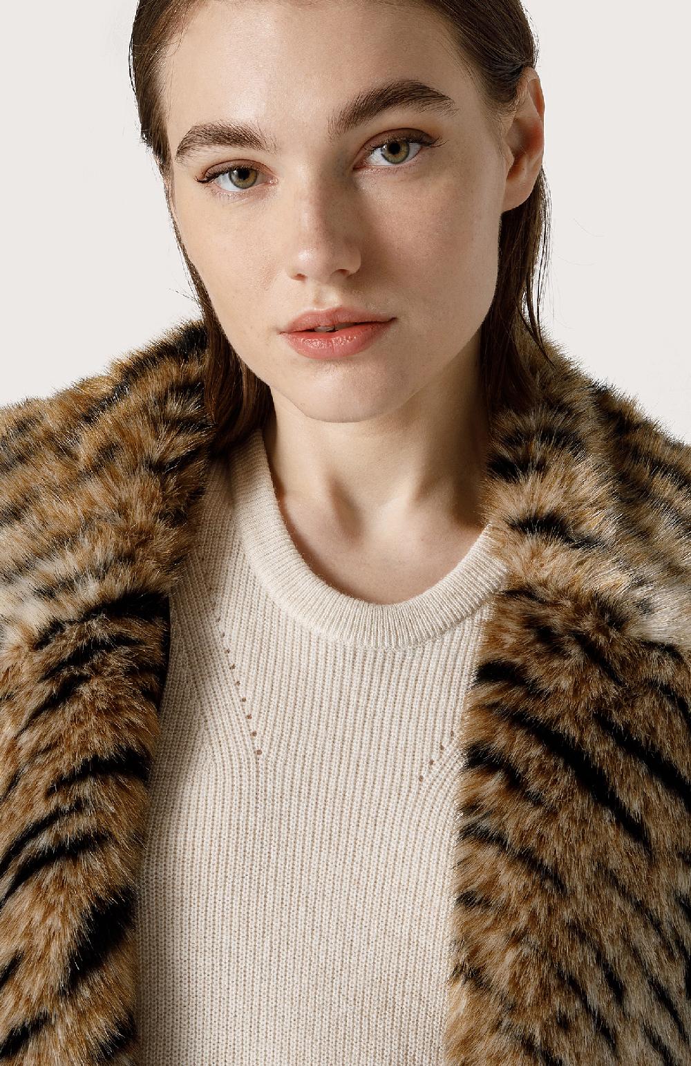 Seventy Maxi gilet in eco pelliccia - Col. Marrone Vendite Flash