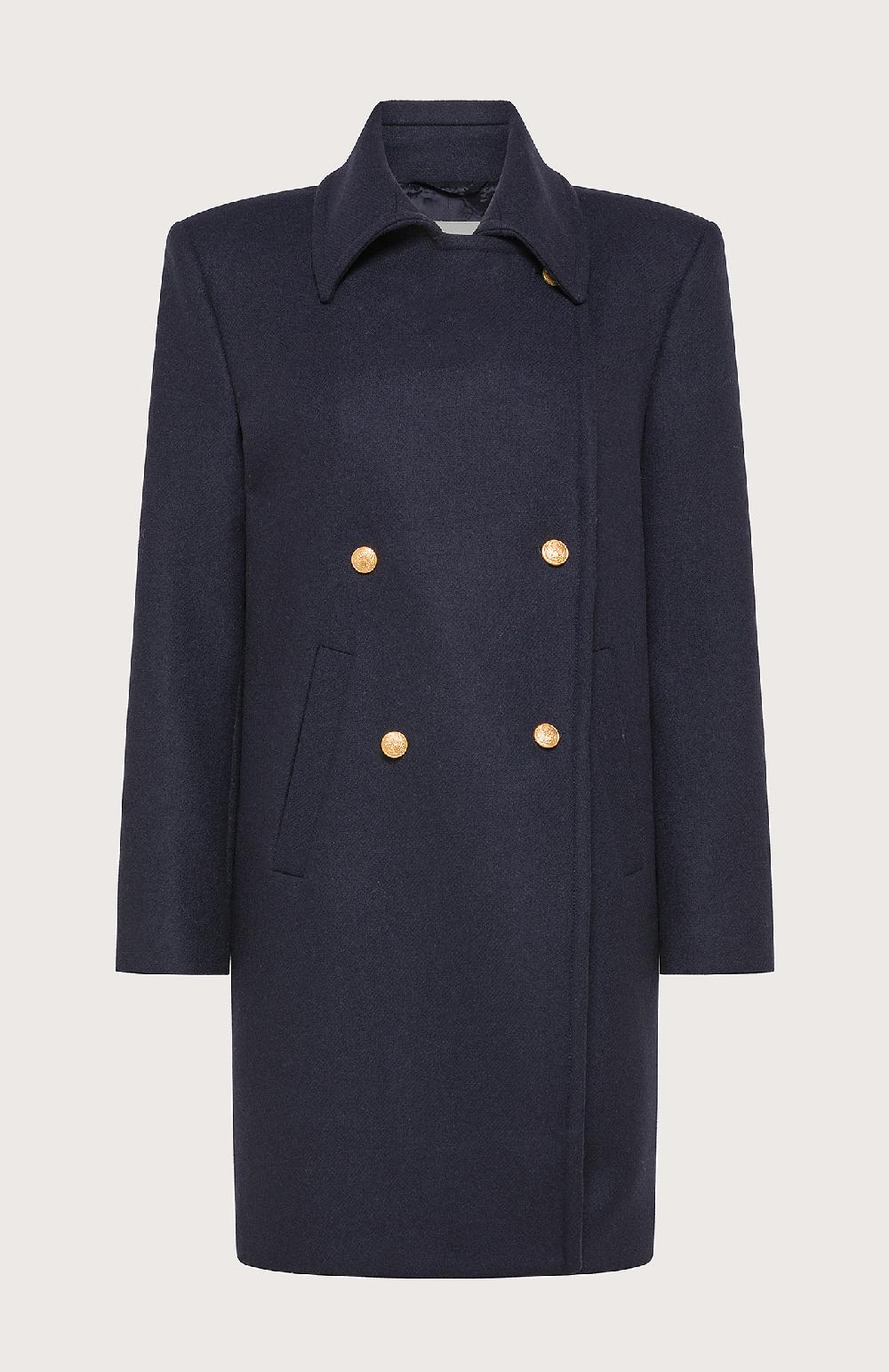 Seventy Cappotto dopppiopetto in panno - Col. Blu Fornitura limitata