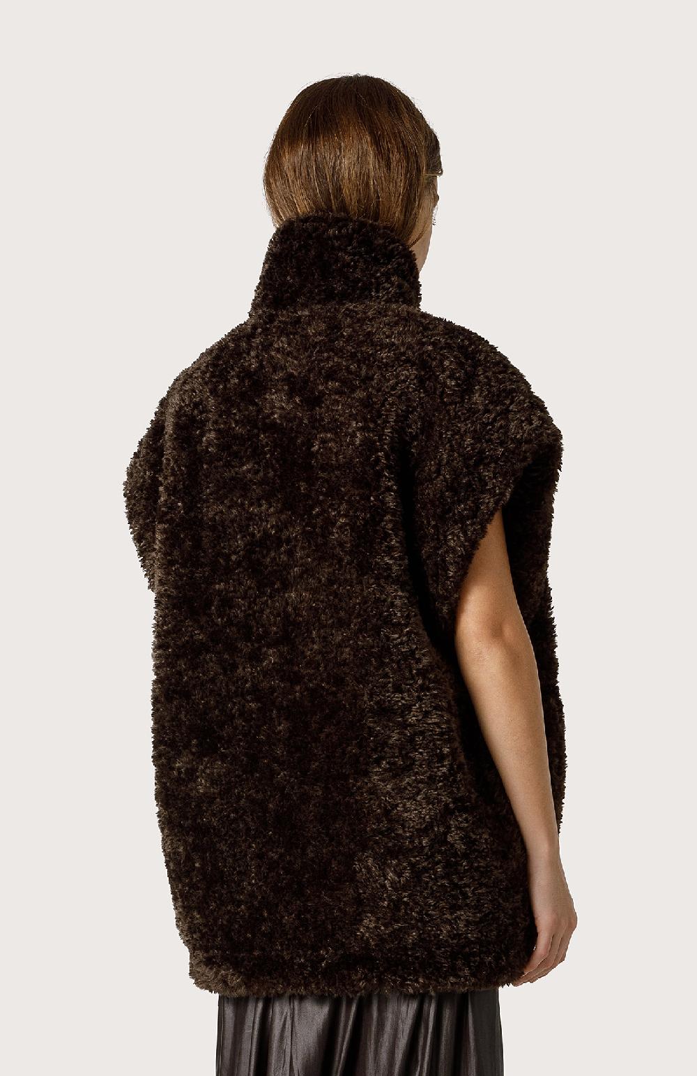 Seventy Gilet reversibile in eco pelliccia - Col. Verde Offerta Anniversario