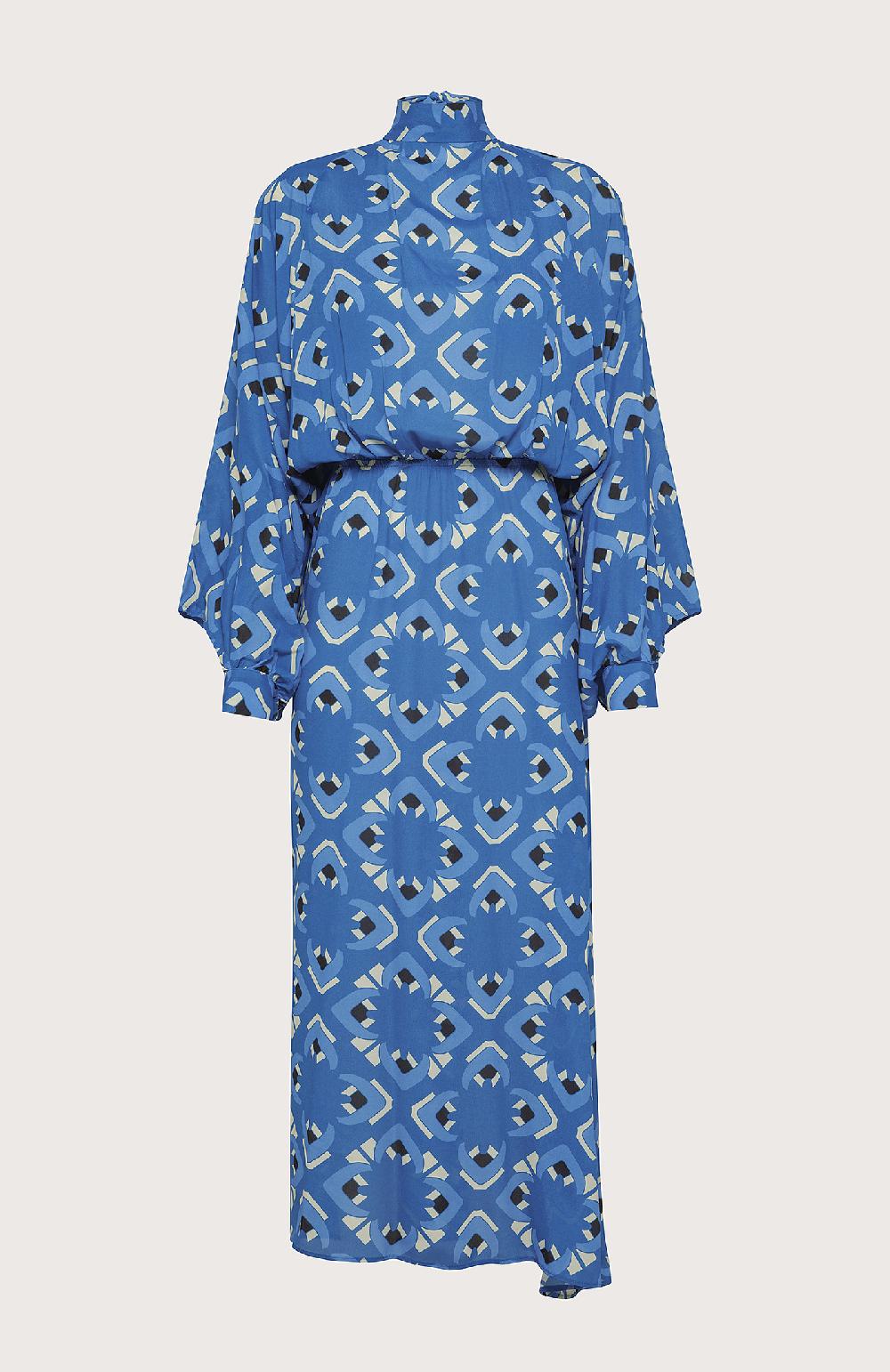 Seventy Abito lungo con elastico in vita - Col. Blu Vendita calda