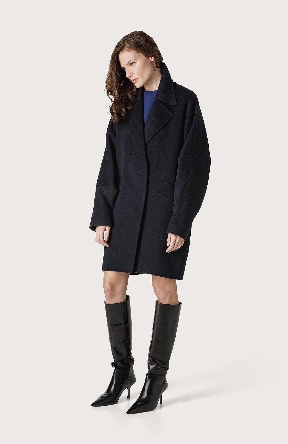Seventy Cappotto over con manica pipistrello - Col. Blu Offerte speciali