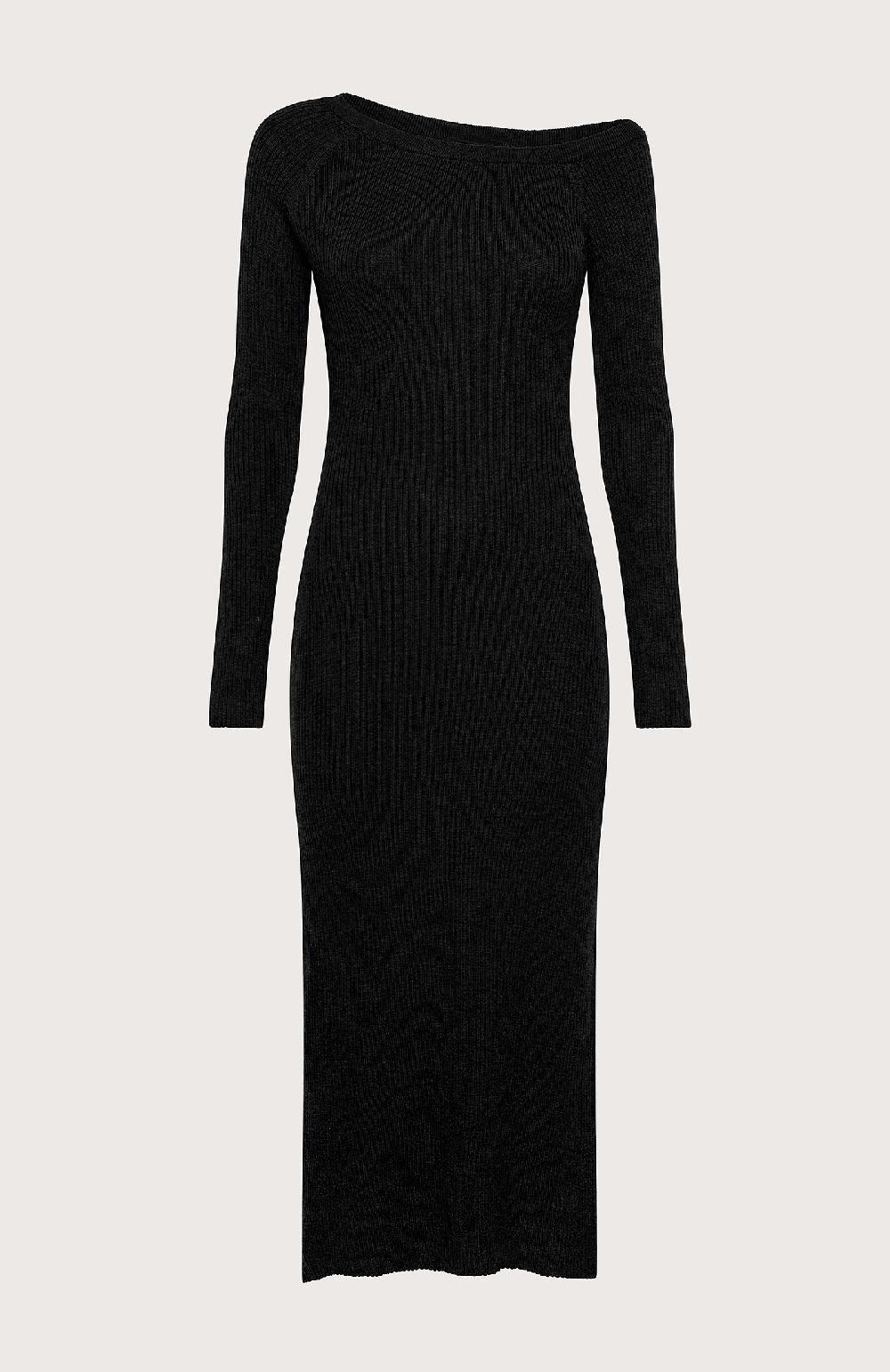 Seventy Abito tricot asimmetrico - Col. Nero
