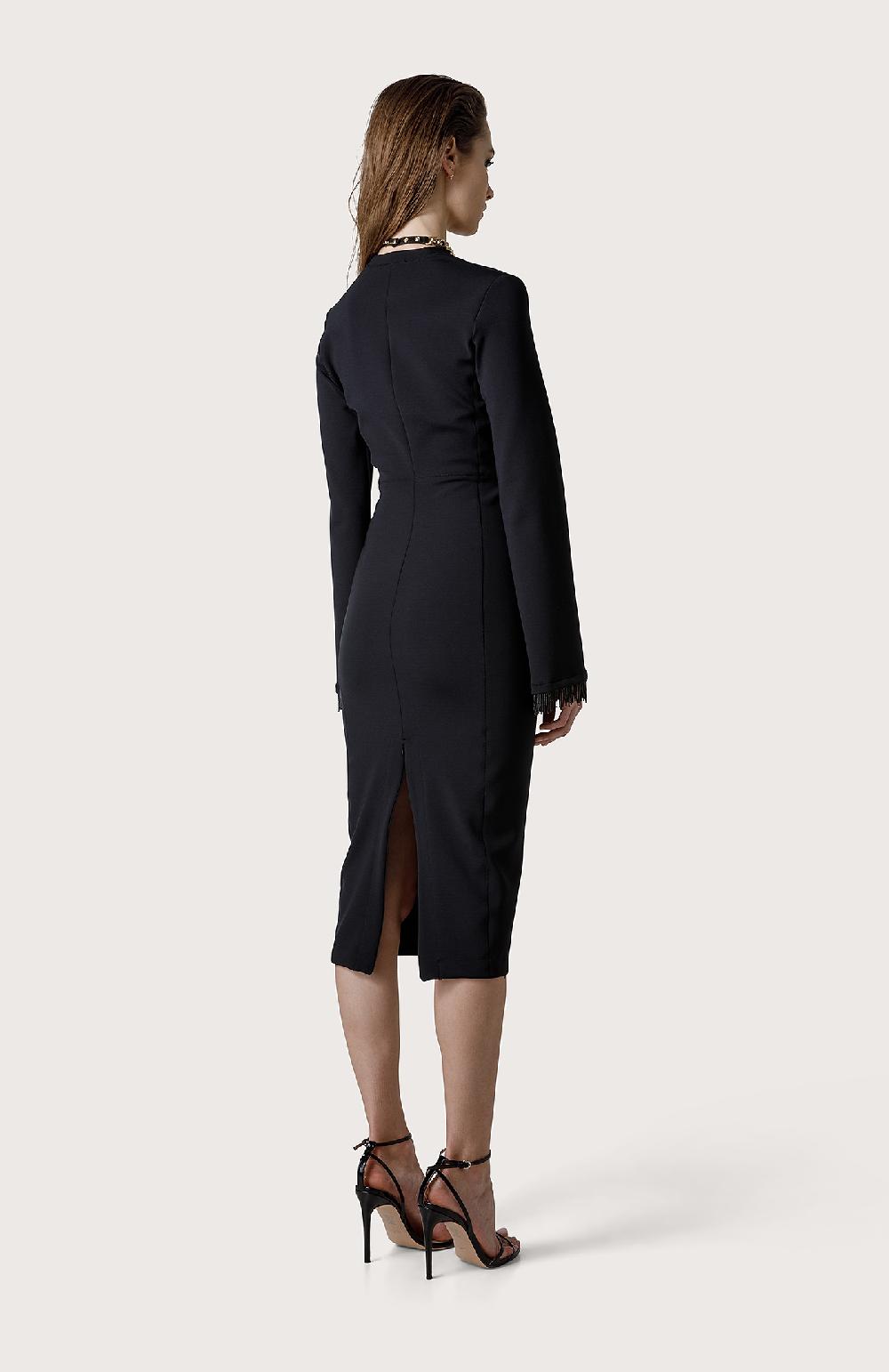 Seventy Abito attillato in jersey - Col. Nero Fino al 65% di sconto
