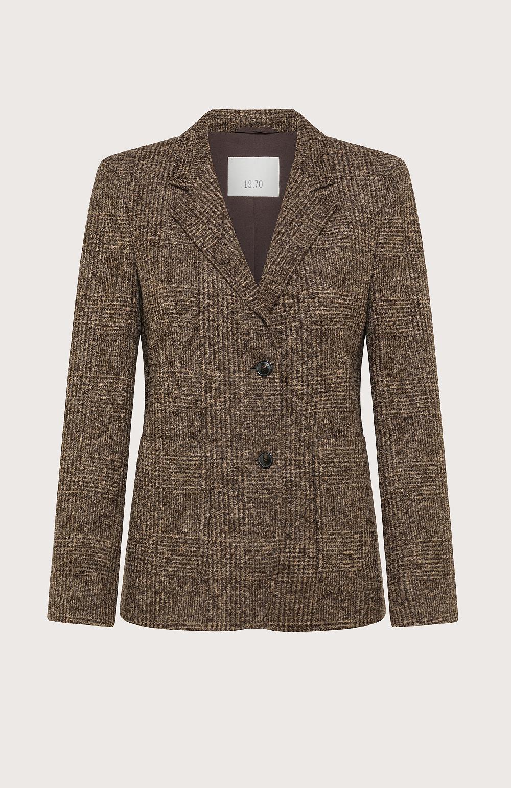 Seventy Giacca monopetto in principe di galles - Col. Marrone 50% di sconto con spedizione gratuita