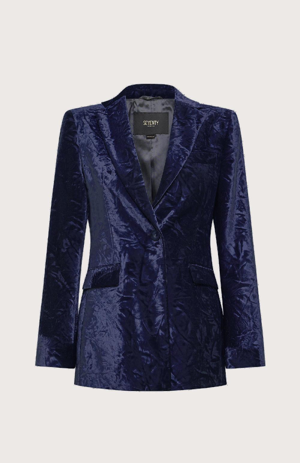 Seventy Giacca monopetto in velluto - Col. Blu Duty-free