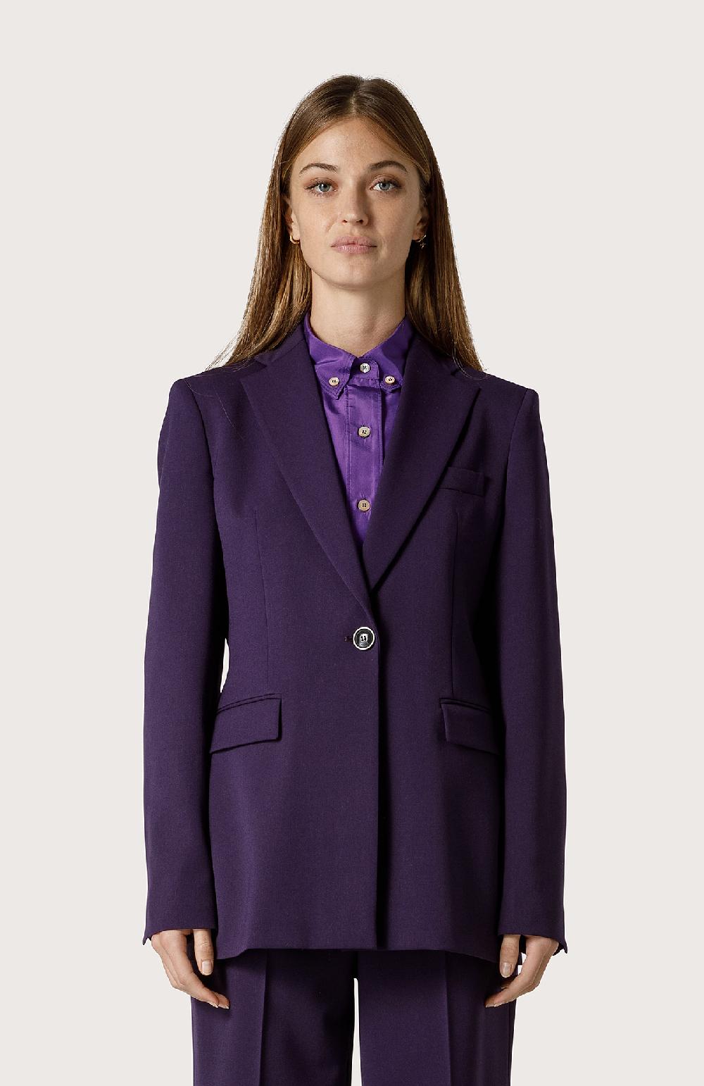 Seventy Blazer monopetto in lana stretch - Col. Viola 2025