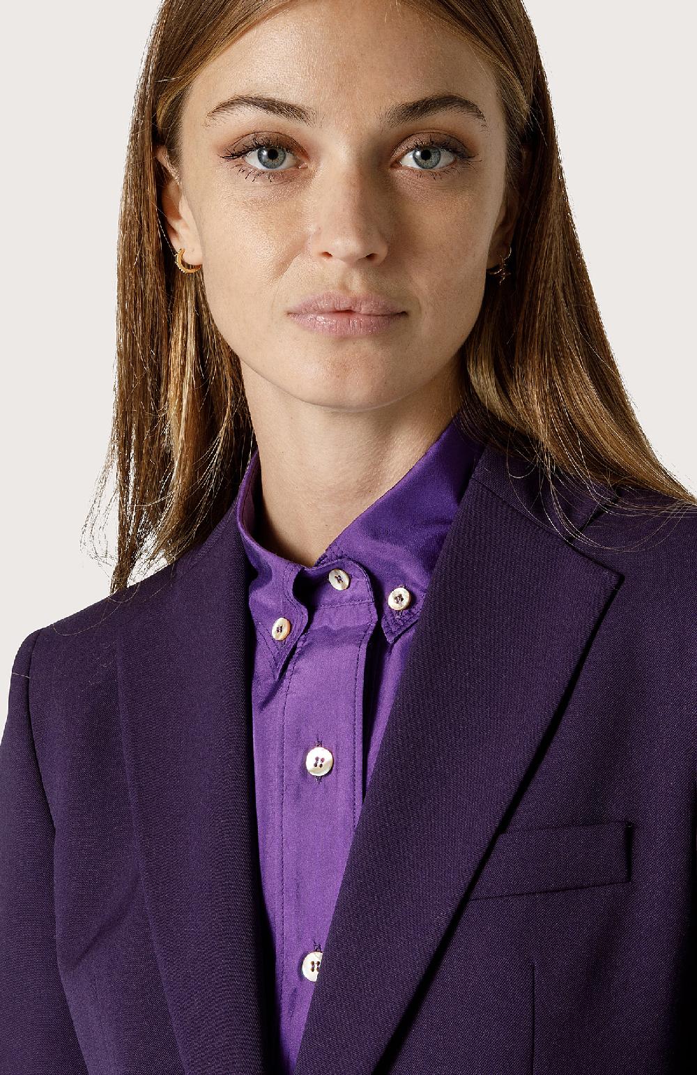 Seventy Blazer monopetto in lana stretch - Col. Viola 2025