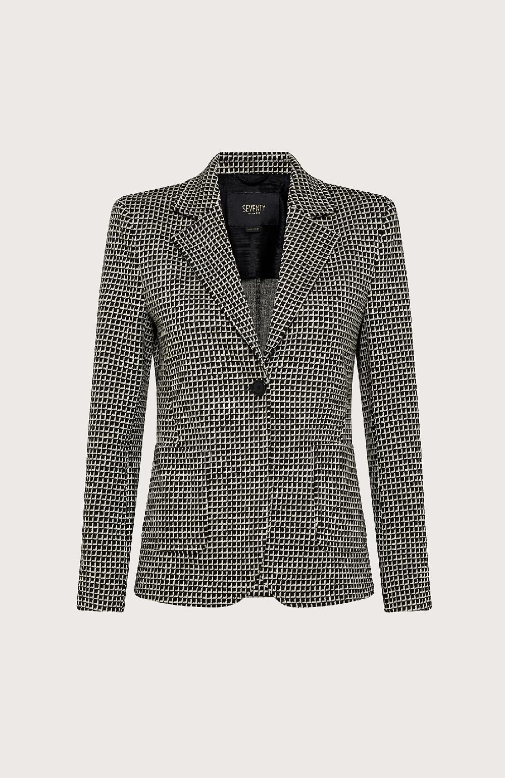 Seventy Blazer in maglia jacquard - Col. Nero Vendita