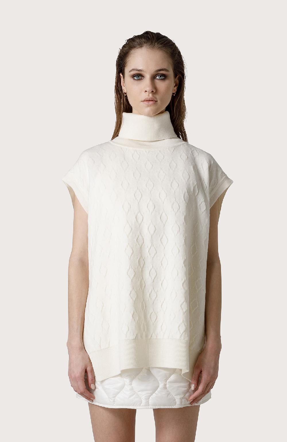 Seventy Gilet over - Col. Bianco Consegna Veloce