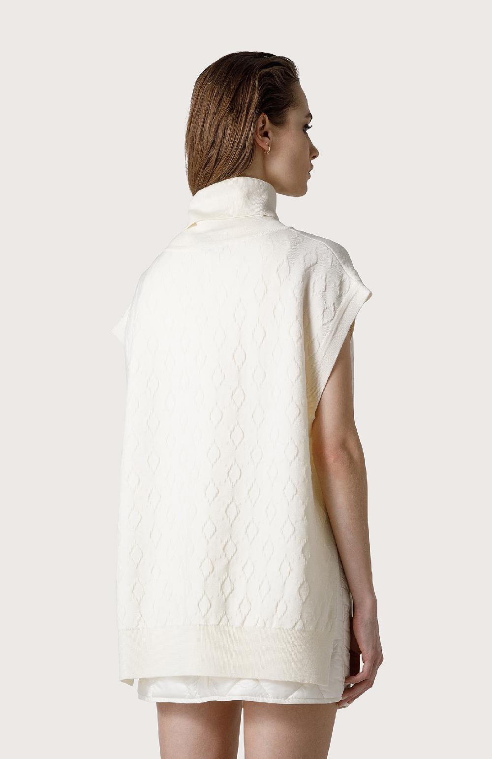 Seventy Gilet over - Col. Bianco Consegna Veloce