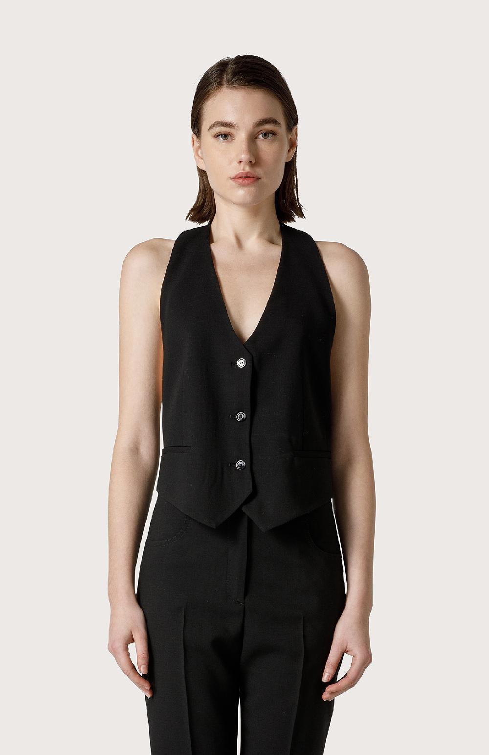 Seventy Top a gilet - Col. Nero Fino Al -60%