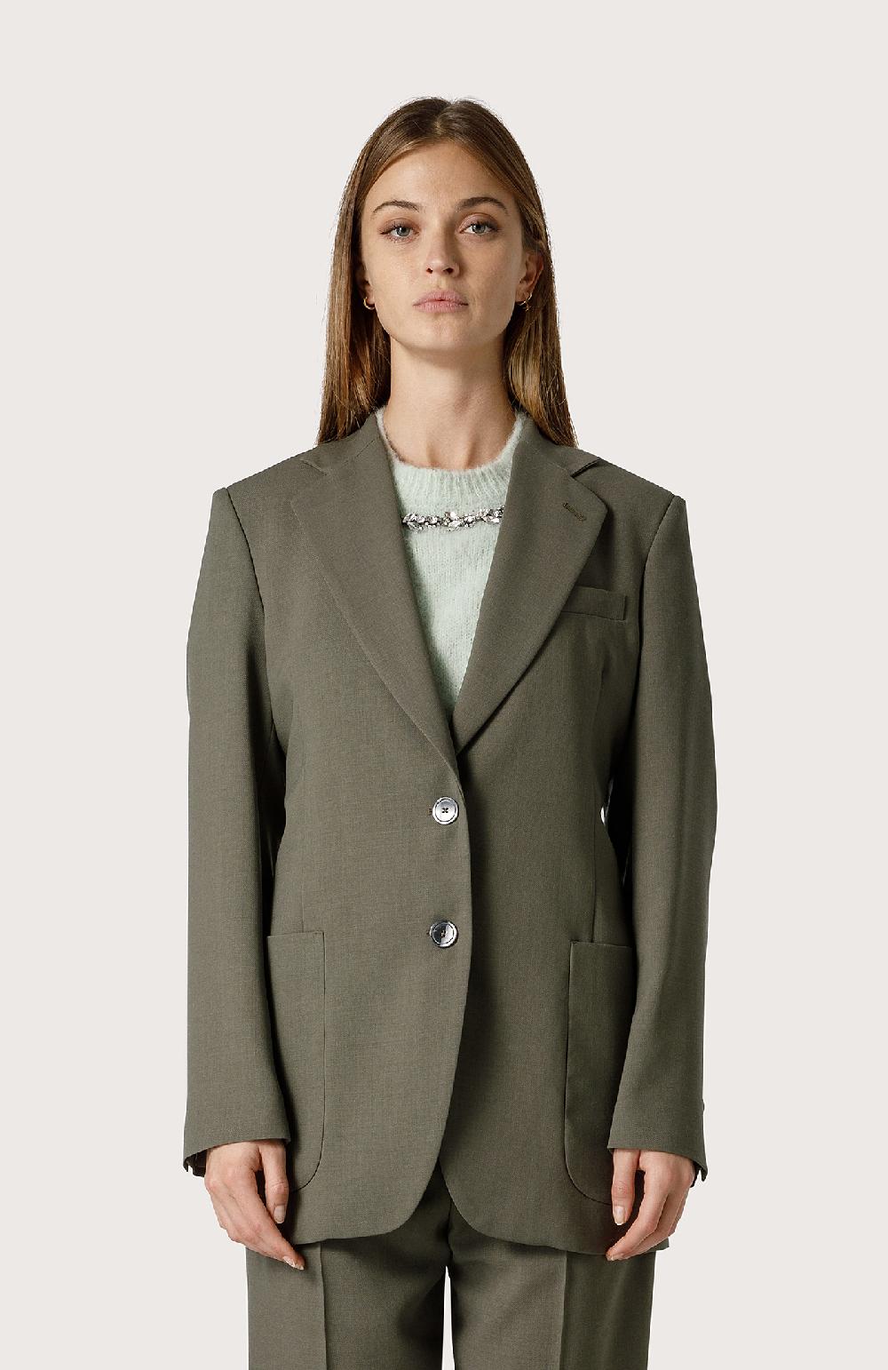Seventy Blazer in fresco di lana - Col. Verde Offerta