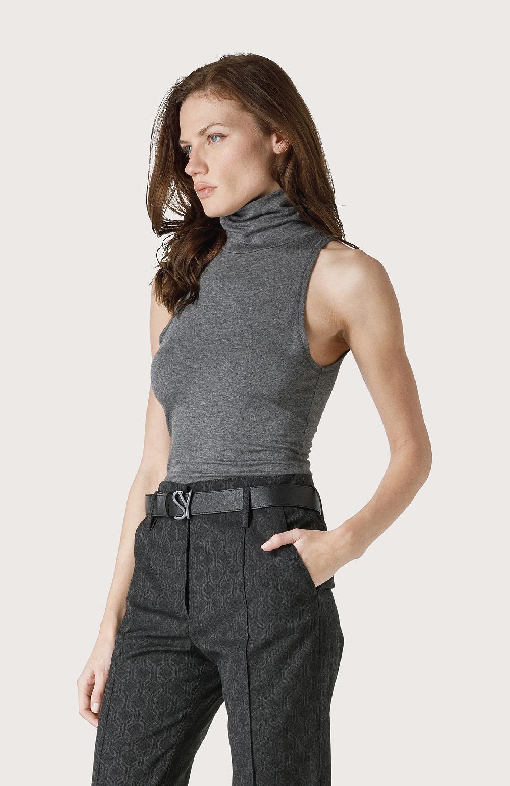 Seventy Top a lupetto - Col. Grigio In Vendita