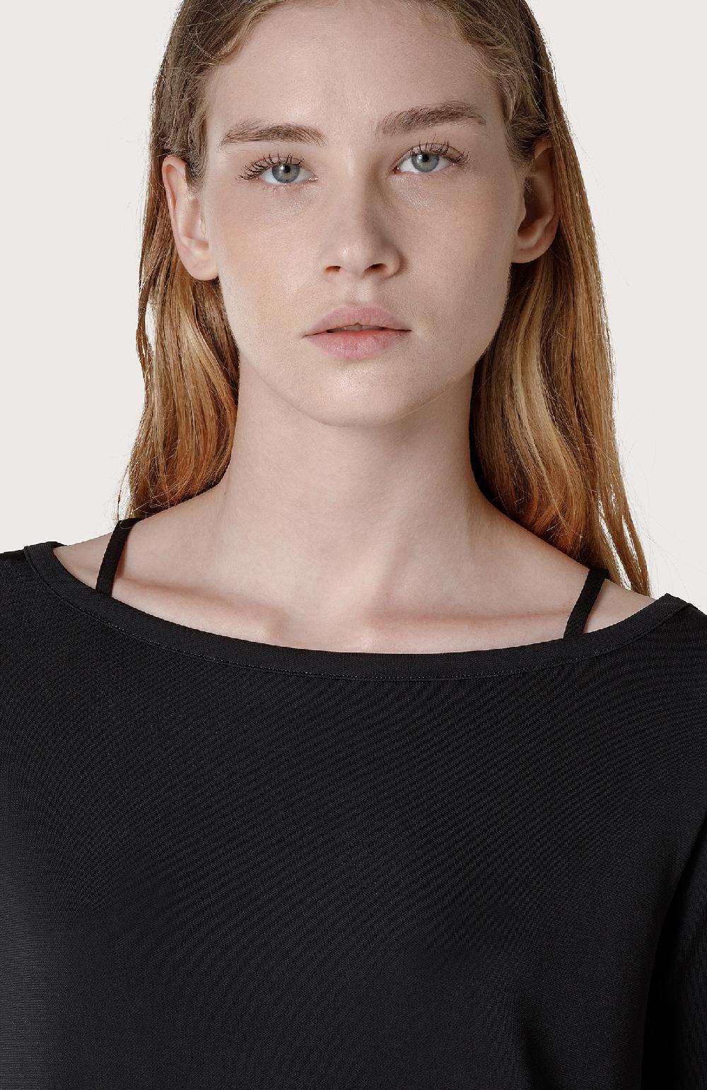 Seventy Maglia a maniche lunghe scollo barchetta - Col. Nero Offerte