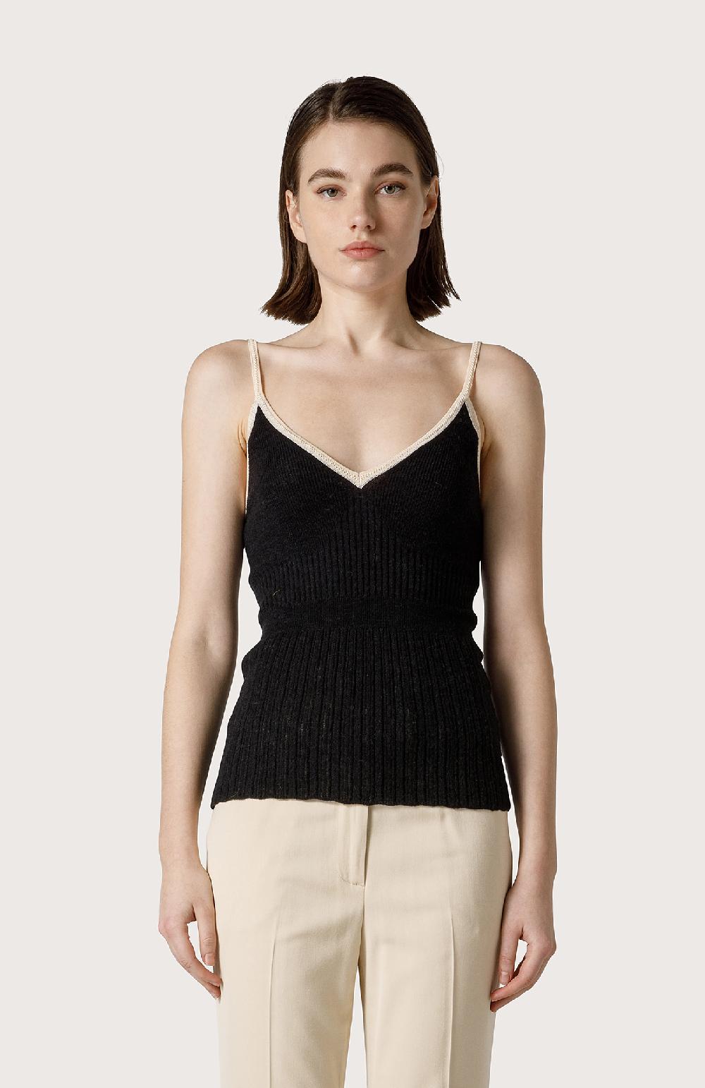 Seventy Canotta tricot - Col. Nero I Più Venduti