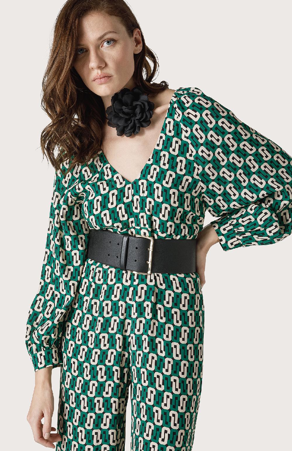 Seventy Tuta con scollo a V - Col. Verde Nuova