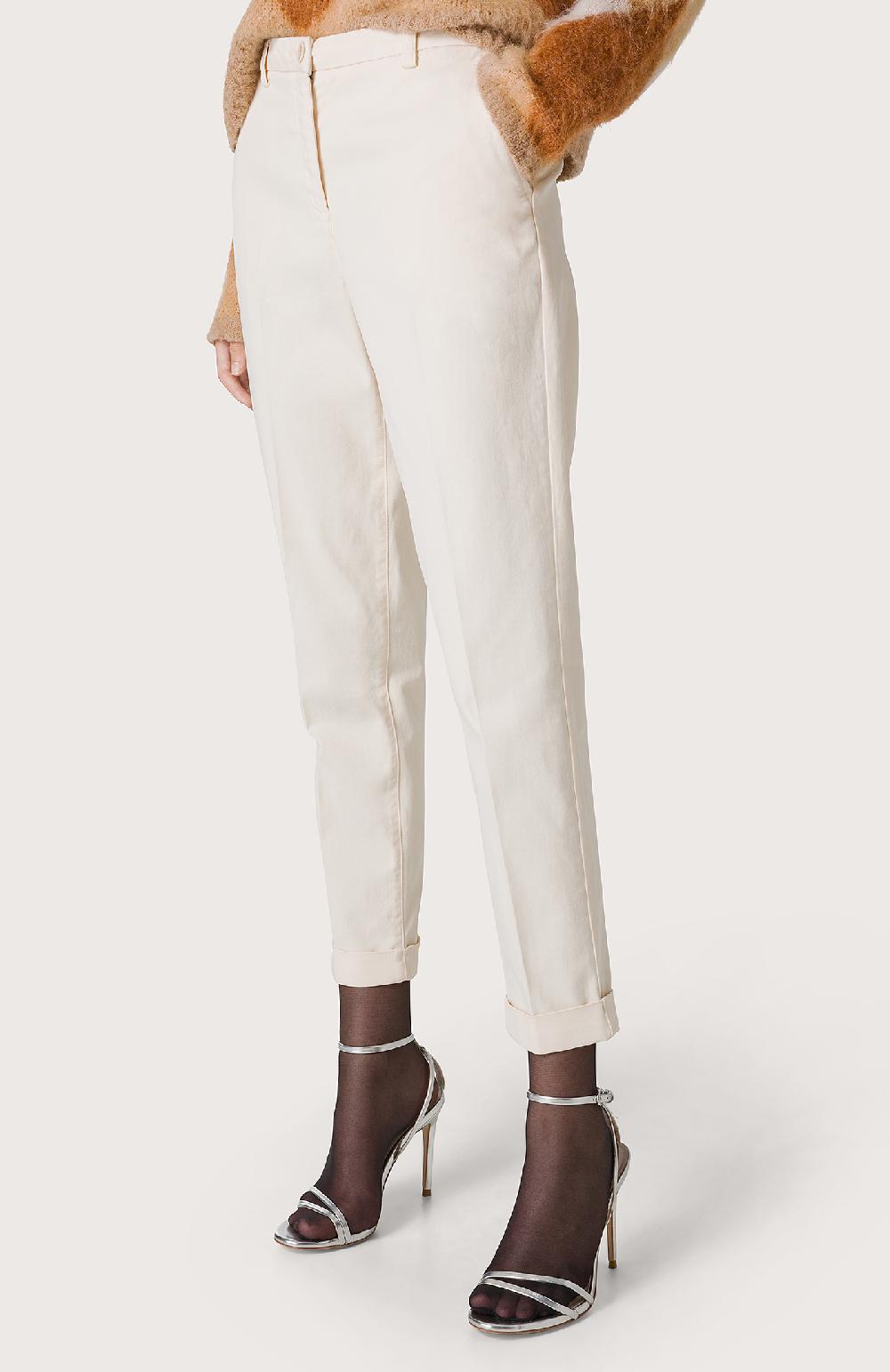 Seventy Pantalone chino con risvolti - Col. Bianco Negozio online di fabbrica