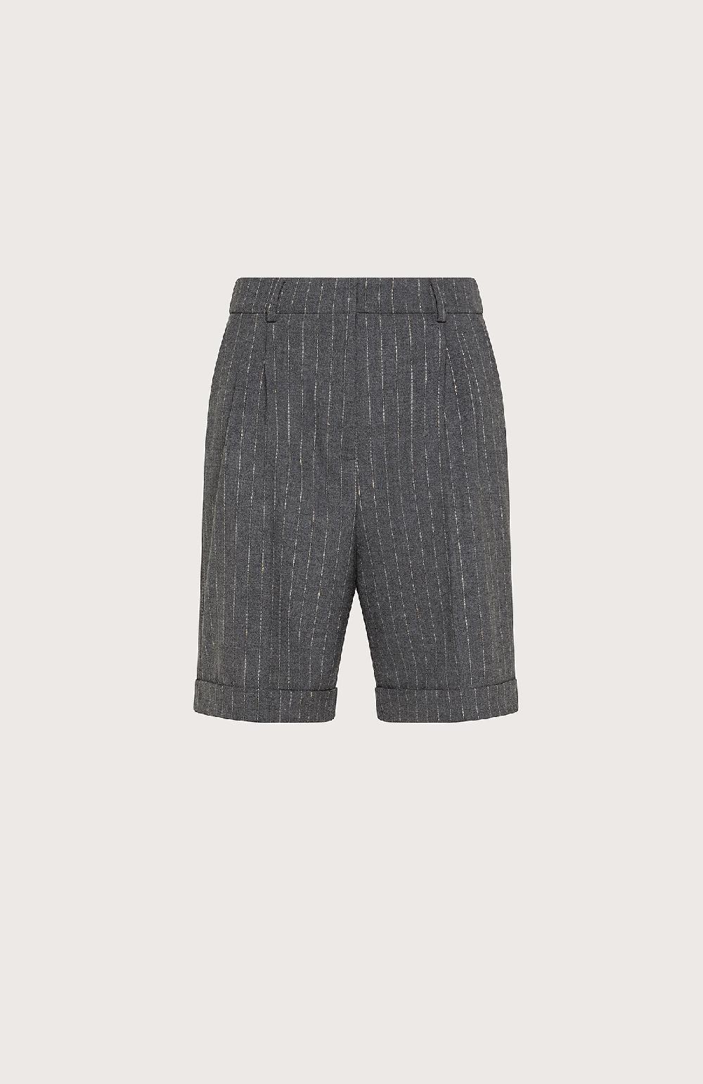 Seventy Bermuda con fiammatura in lurex - Col. Grigio Online Outlet