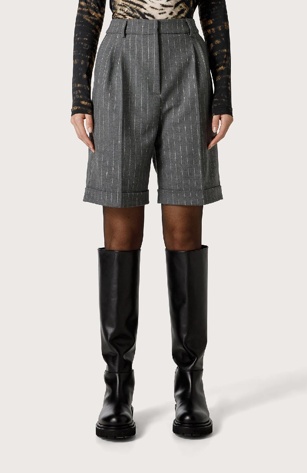 Seventy Bermuda con fiammatura in lurex - Col. Grigio Online Outlet