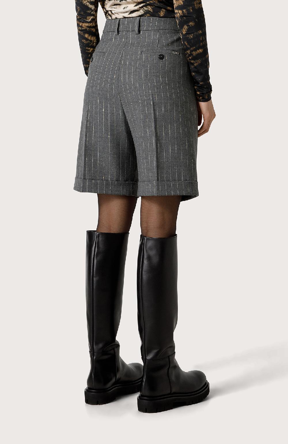 Seventy Bermuda con fiammatura in lurex - Col. Grigio Online Outlet