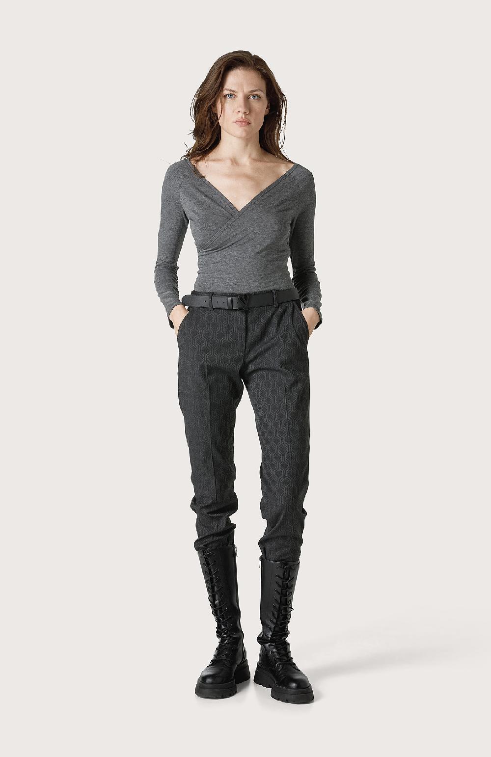 Seventy Pantalone chino regular con geometrie - Col. Grigio Lightning offer