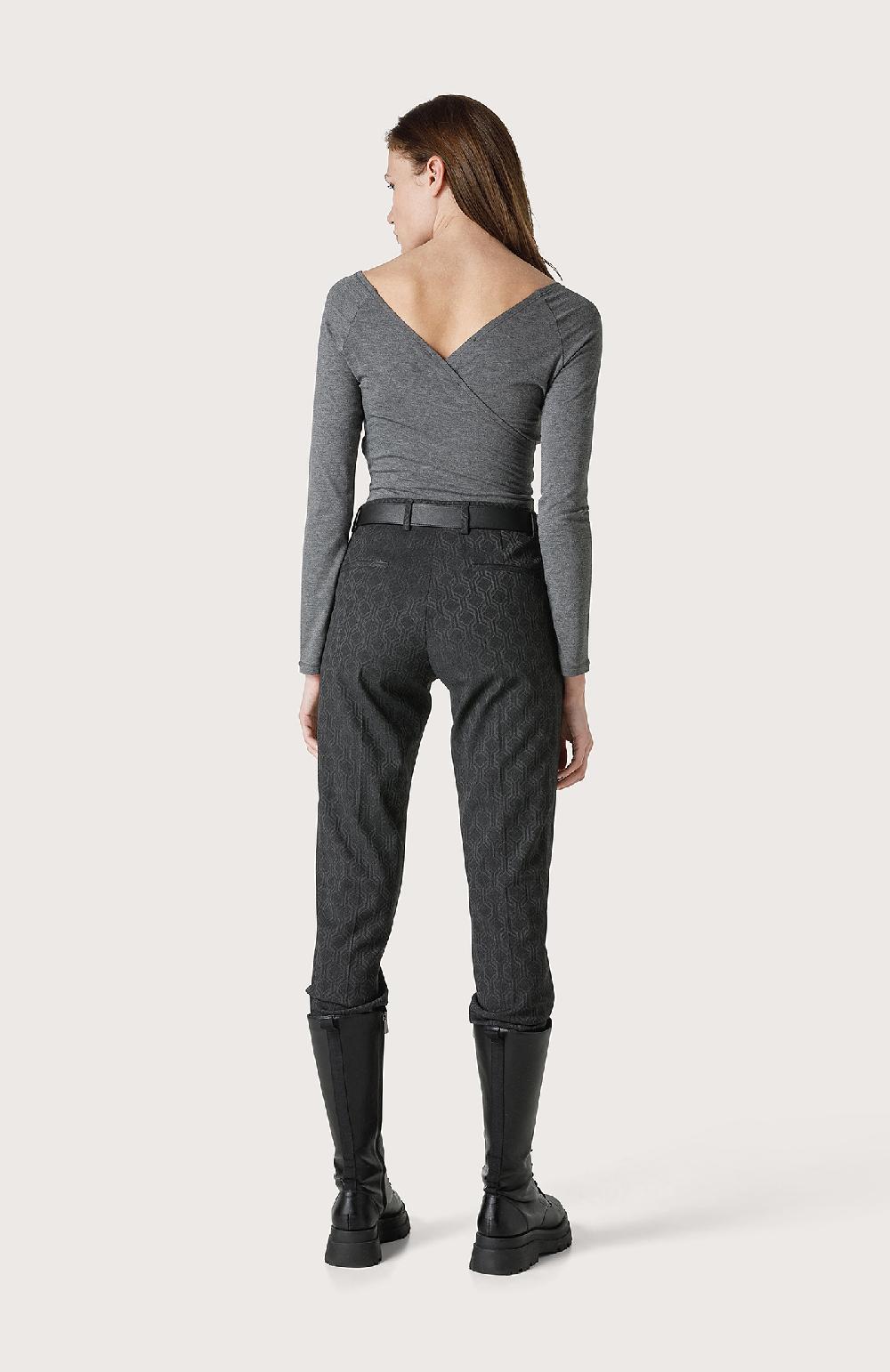 Seventy Pantalone chino regular con geometrie - Col. Grigio Lightning offer