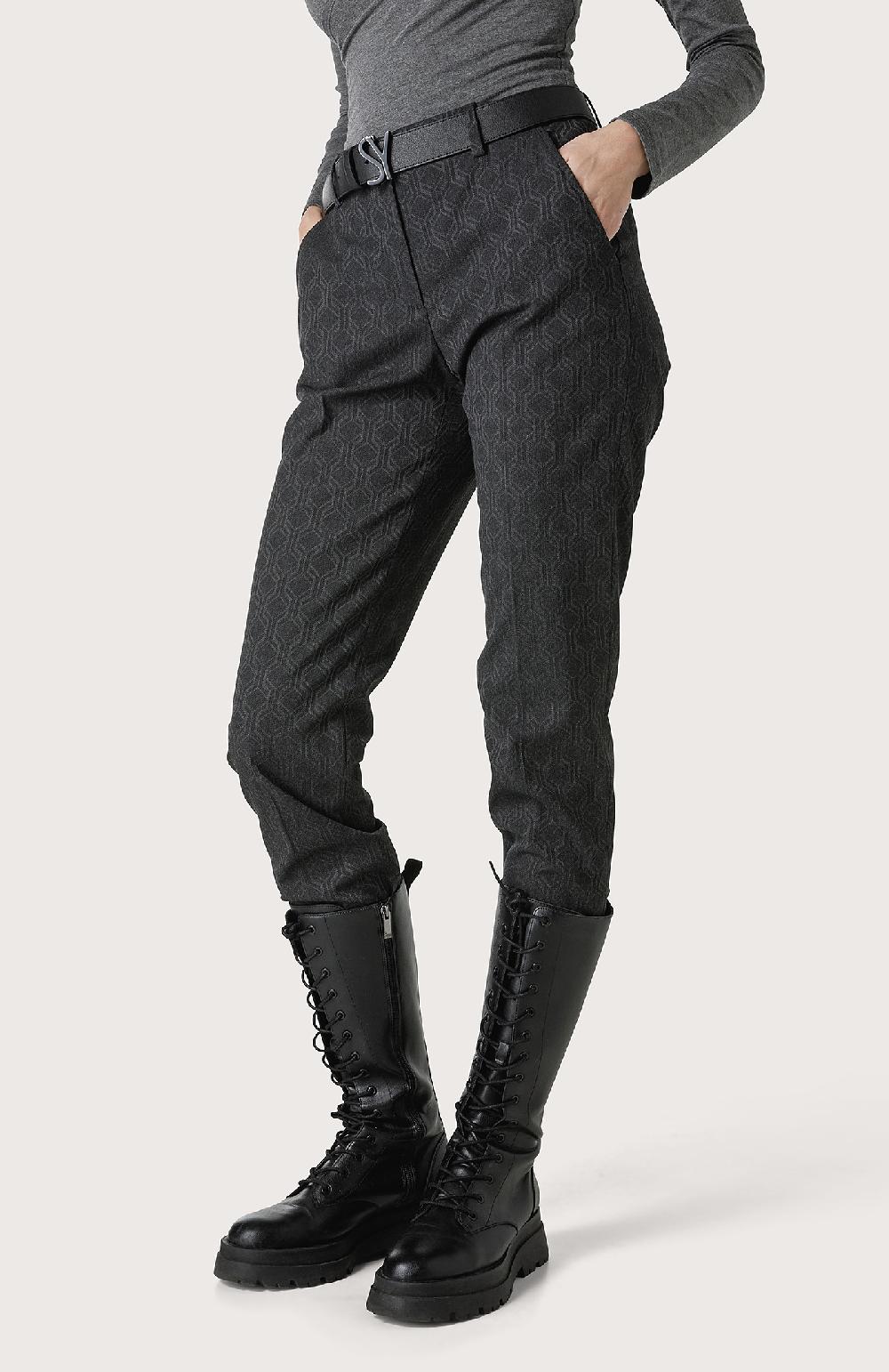Seventy Pantalone chino regular con geometrie - Col. Grigio Lightning offer