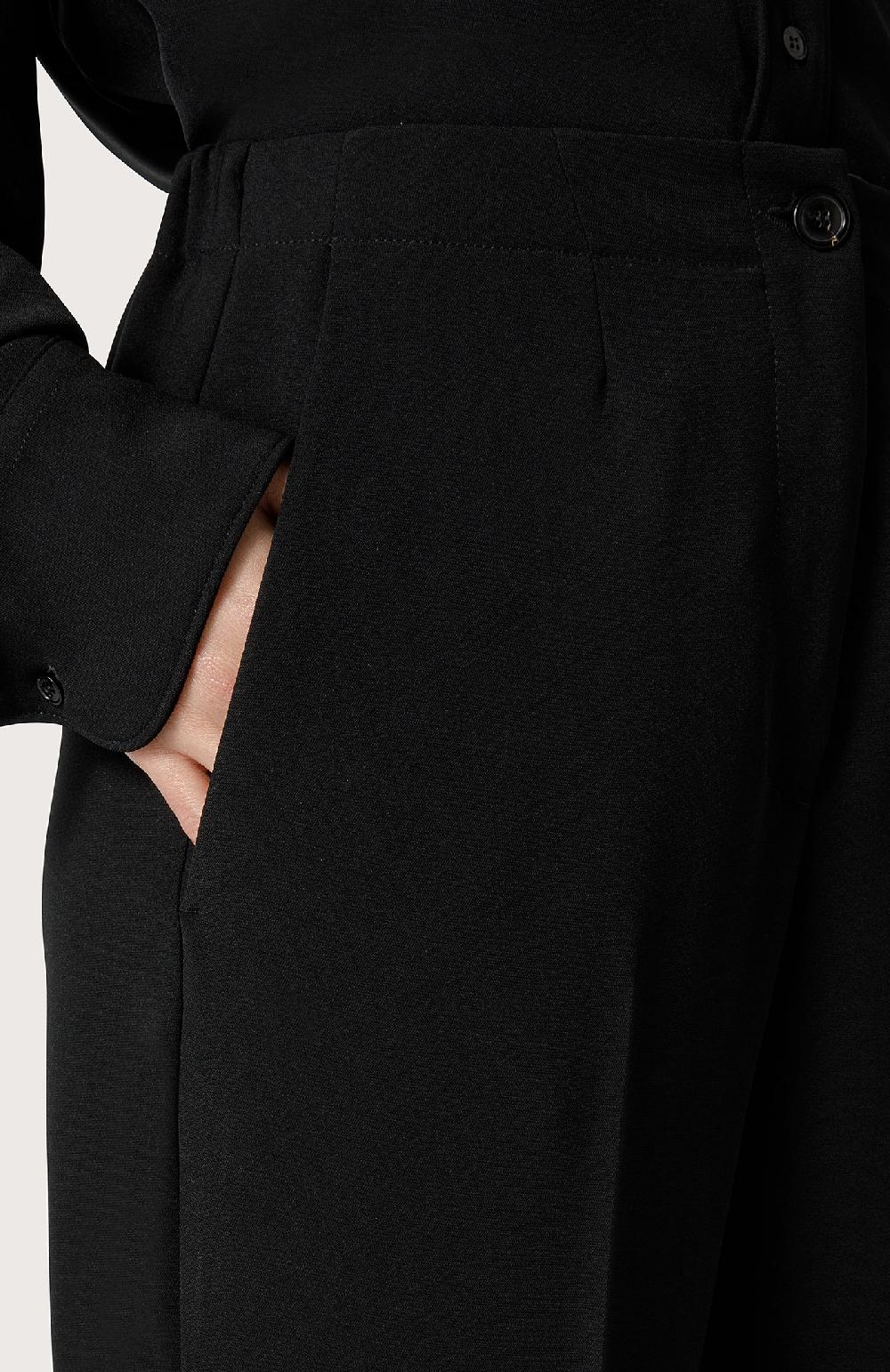 Seventy Pantalone in cady stretch - Col. Nero Liquidazione