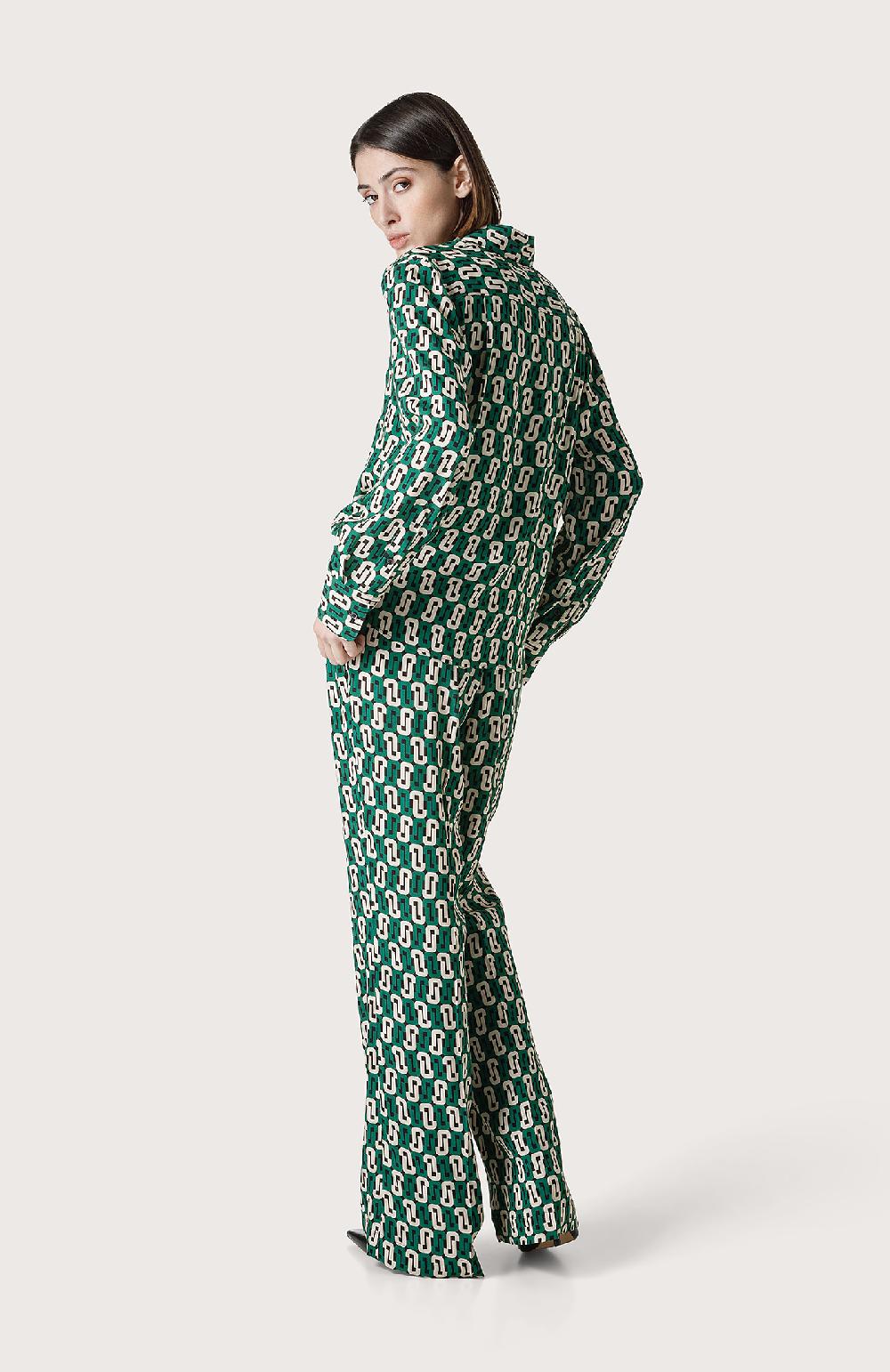 Seventy Pantalone con geometrie logo - Col. Verde Ultimi tre giorni
