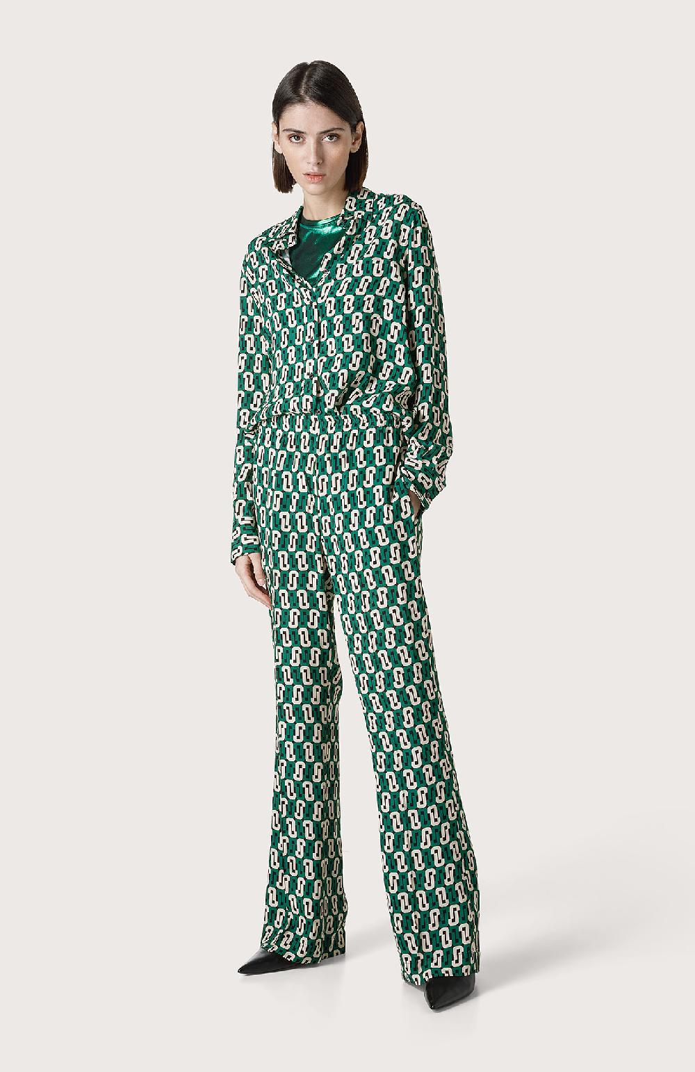 Seventy Pantalone con geometrie logo - Col. Verde Ultimi tre giorni