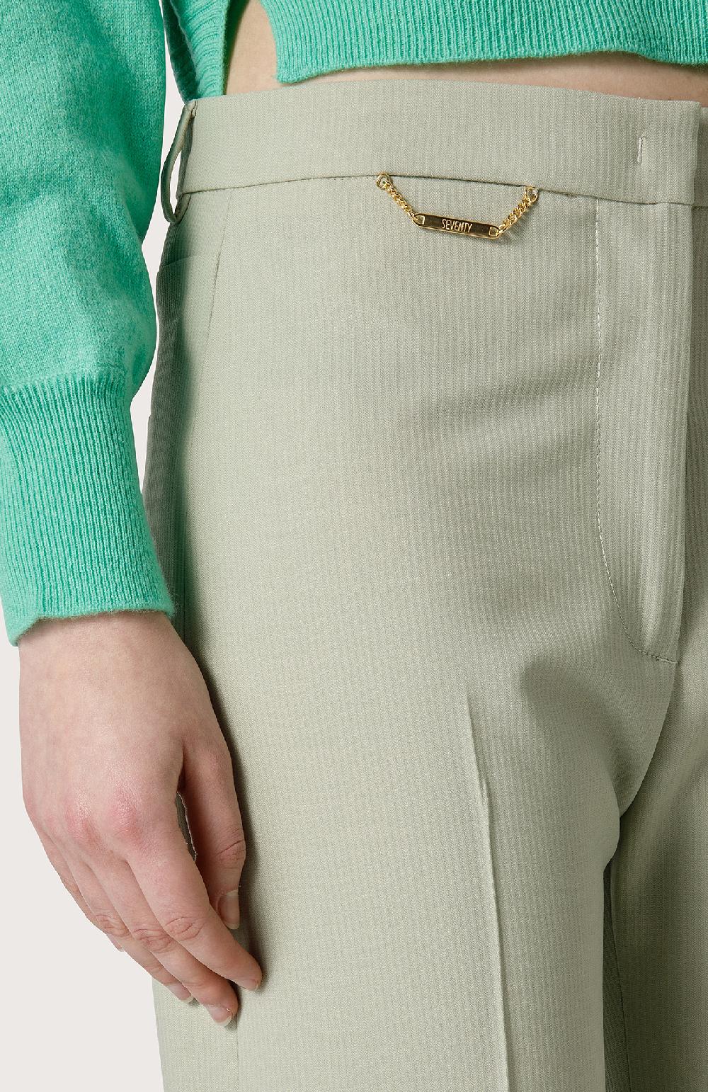 Seventy Pantalone a vita alta stretch - Col. Verde Latest stili