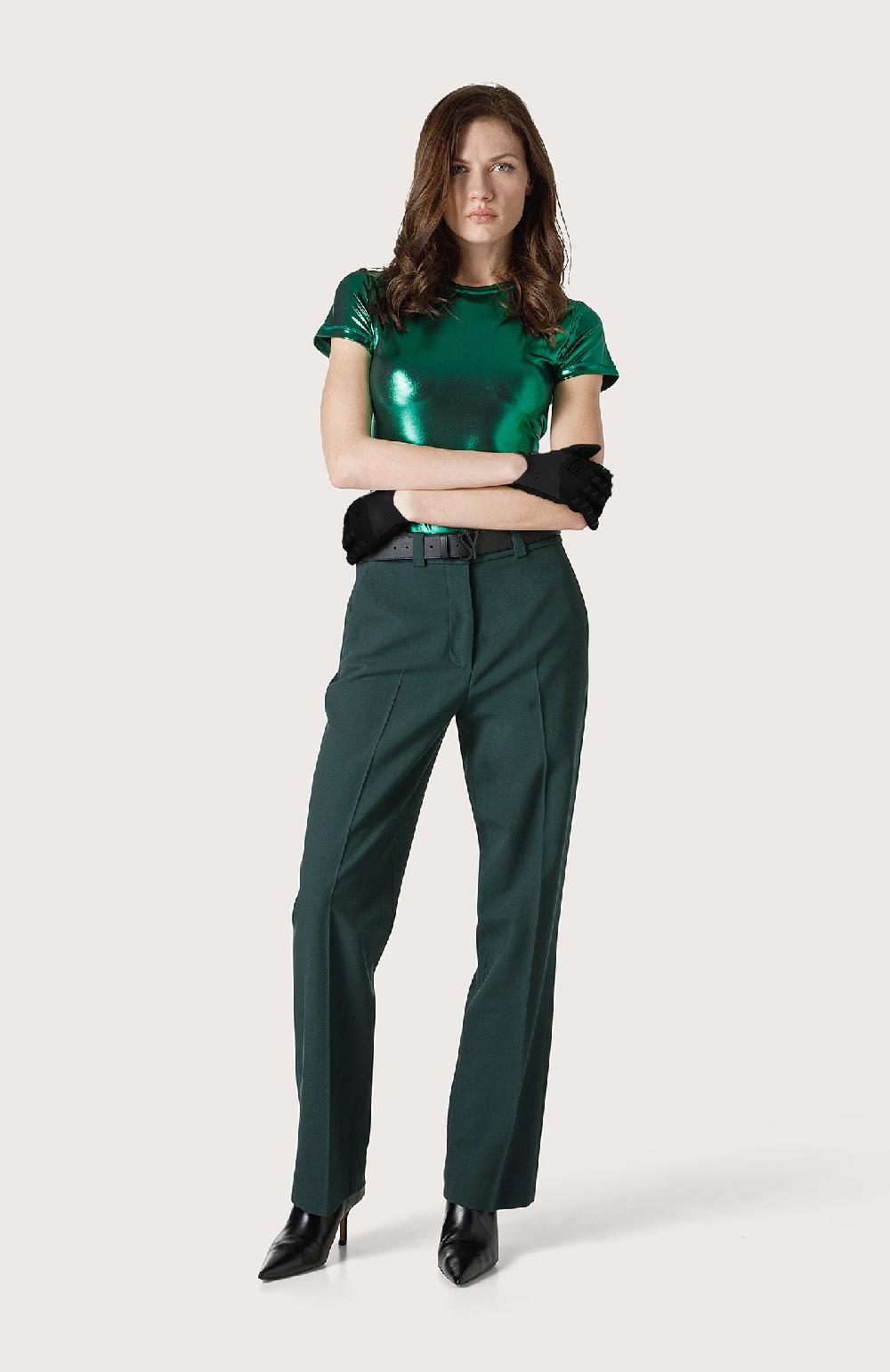 Seventy Pantalone chino in tricotina stretch - Col. Verde Ultimi due giorni