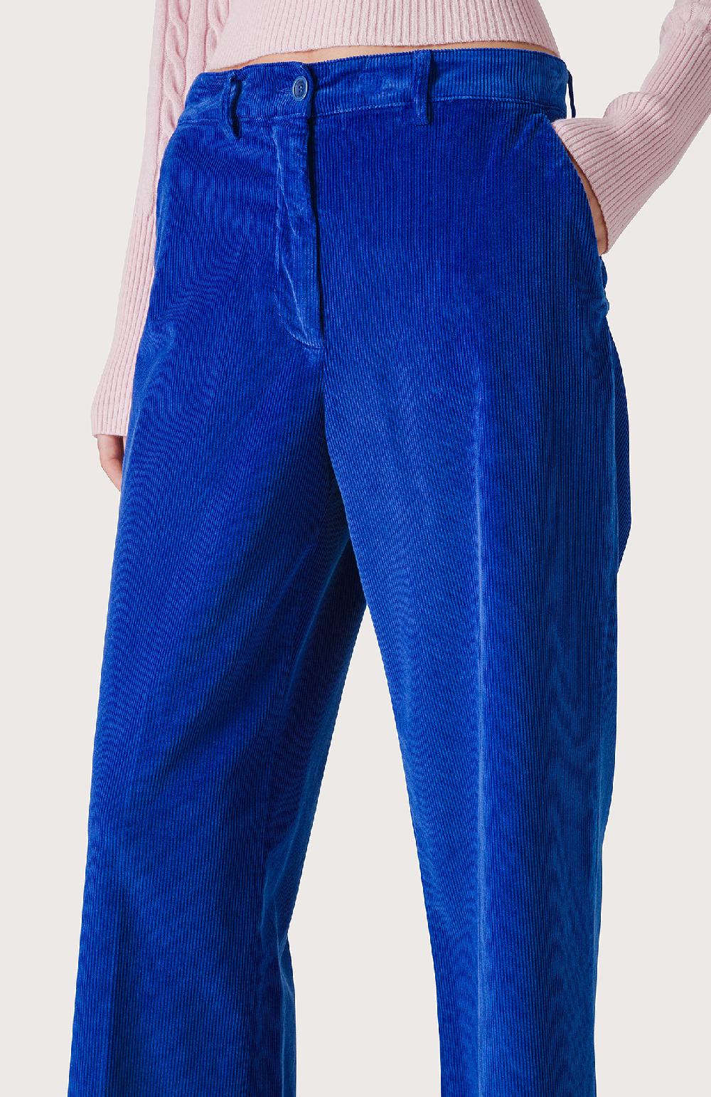Seventy Pantalone chino in velluto a righe - Col. Blu Fino al 55% di sconto