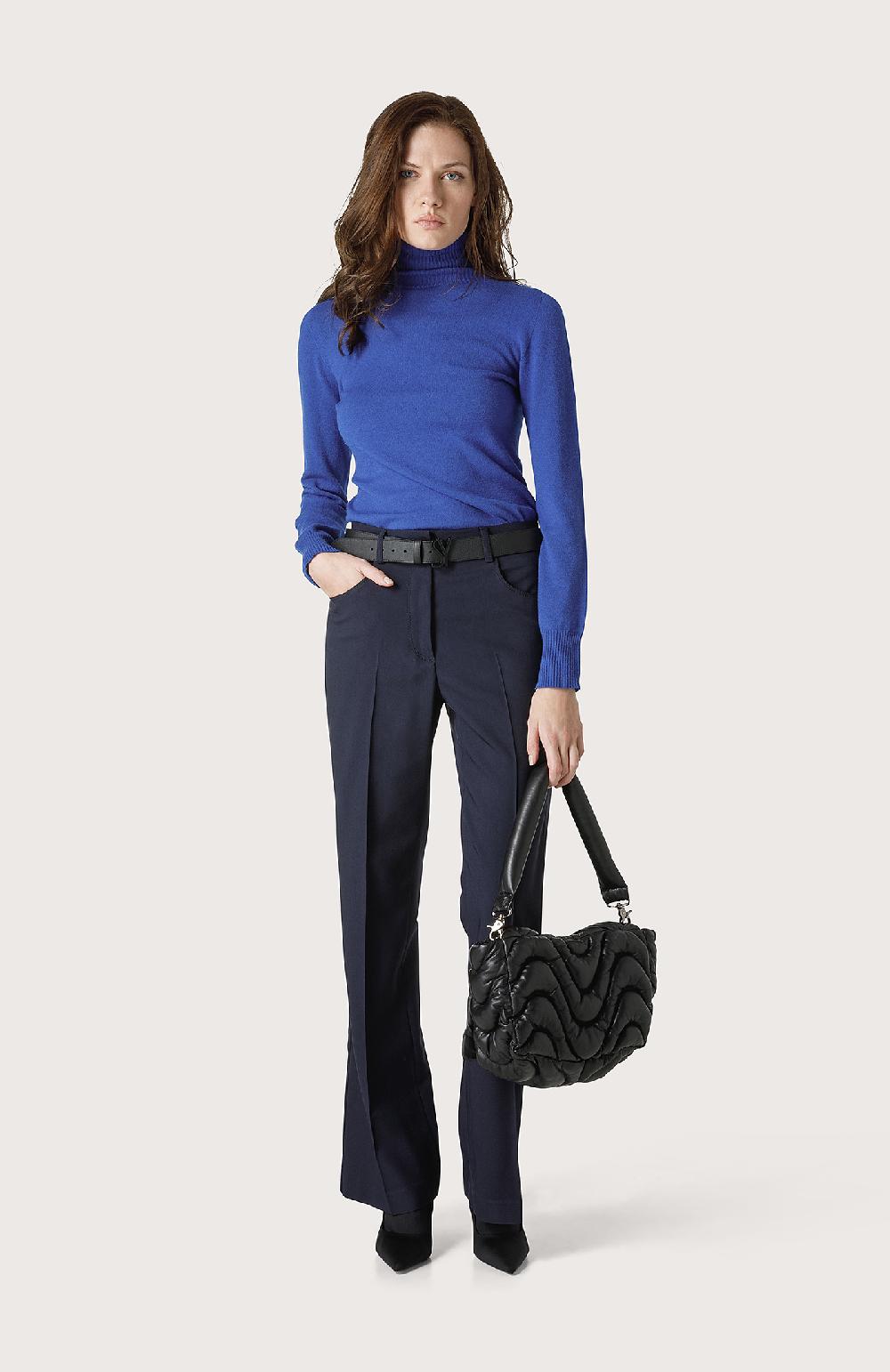 Seventy Pantalone a vita alta - Col. Blu Super sconto