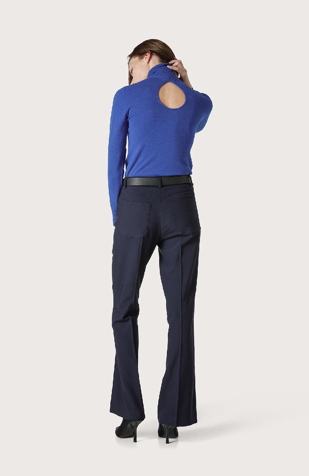 Seventy Pantalone a vita alta - Col. Blu Super sconto