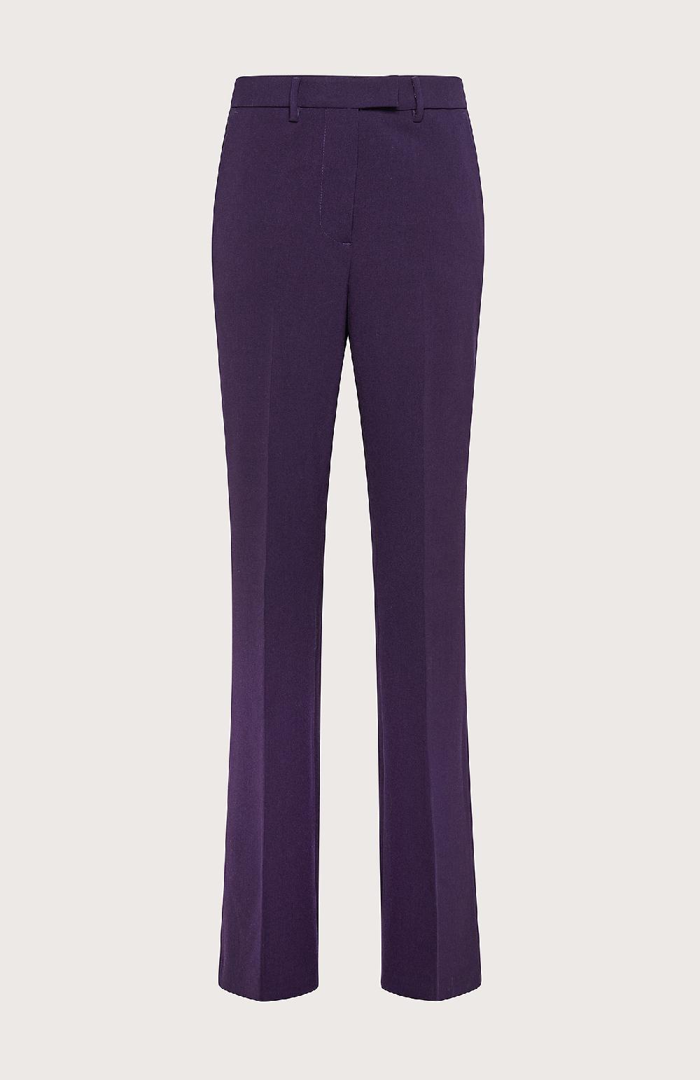Seventy Pantalone stretch mini flare - Col. Viola Enormi sconti