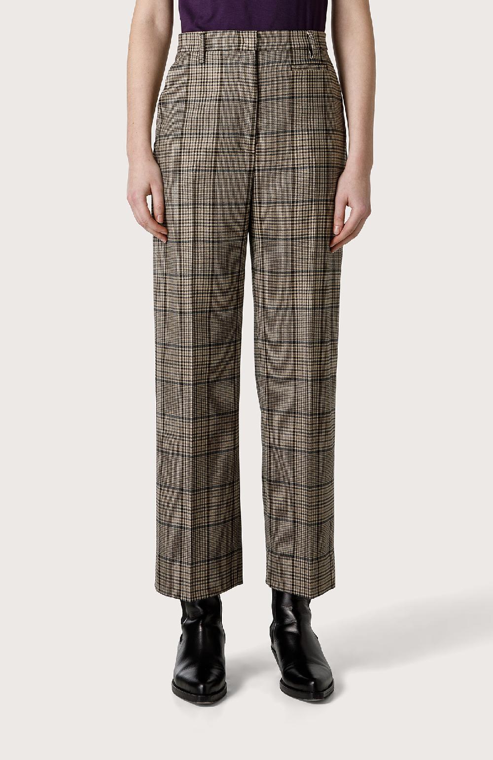 Seventy Pantalone in misto lana check - Col. Neutro 2025
