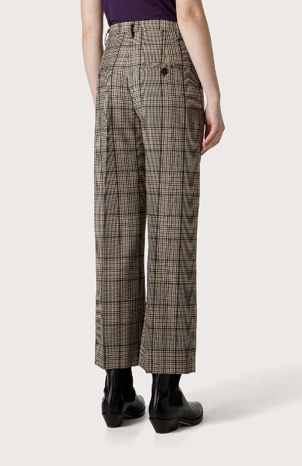 Seventy Pantalone in misto lana check - Col. Neutro 2025