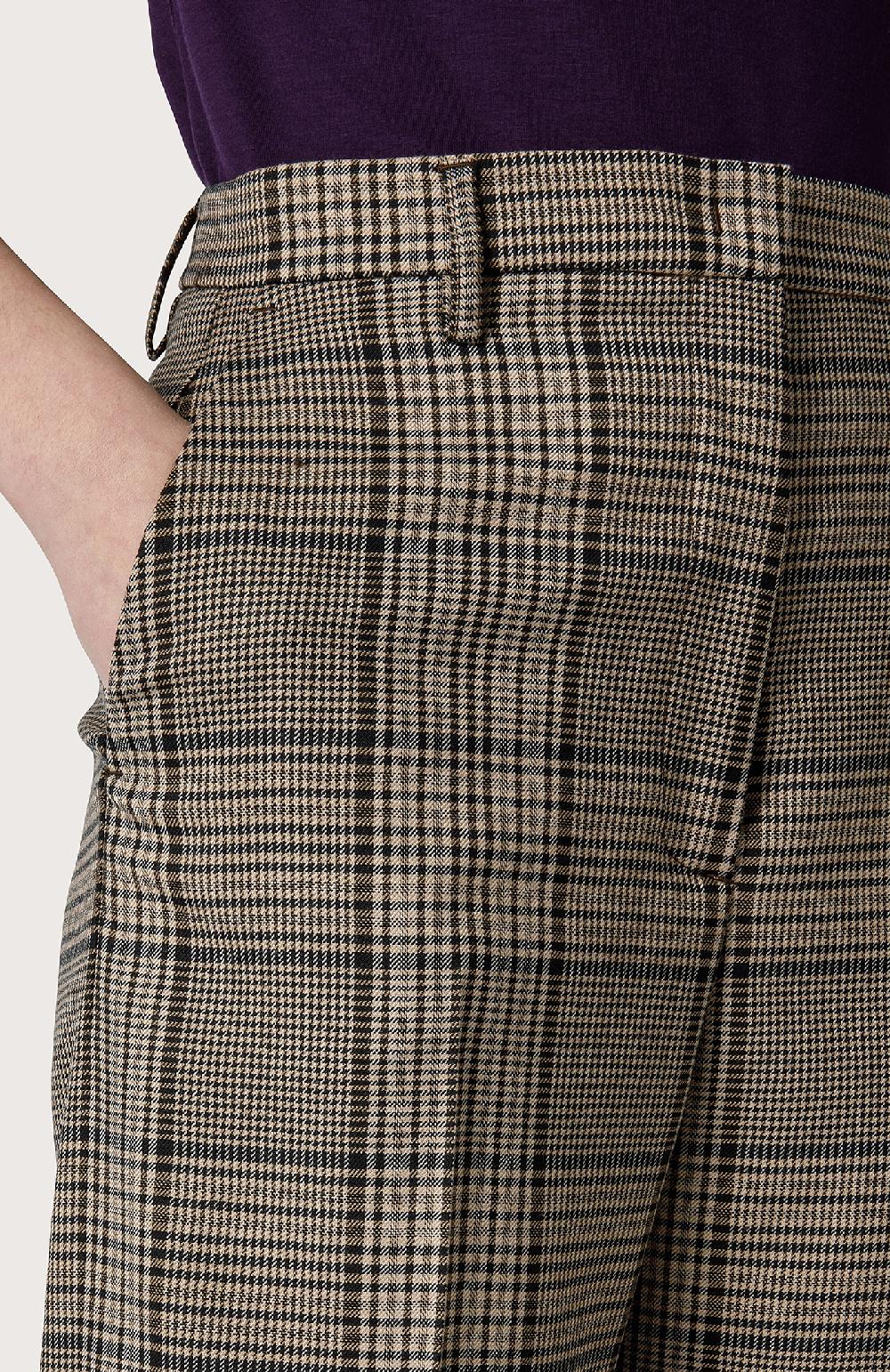 Seventy Pantalone in misto lana check - Col. Neutro 2025