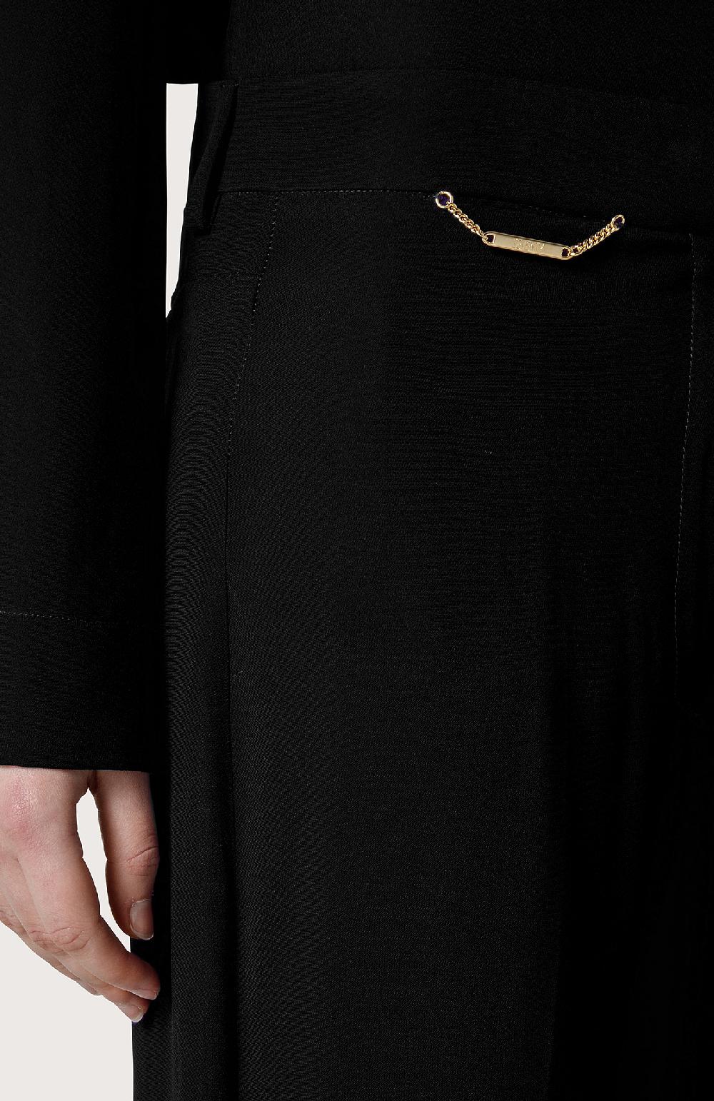 Seventy Pantalone a vita alta - Col. Nero In Linea