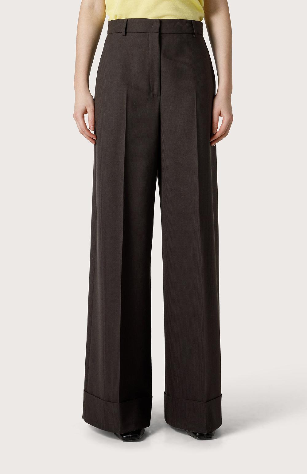 Seventy Pantalone con gamba larga - Col. Marrone Qualità
