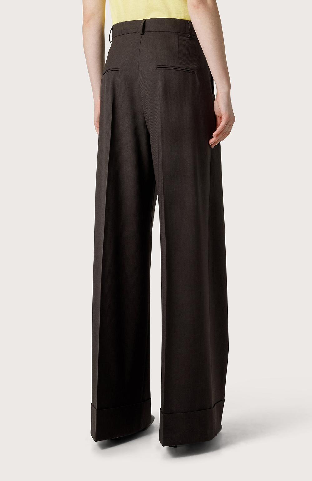 Seventy Pantalone con gamba larga - Col. Marrone Qualità