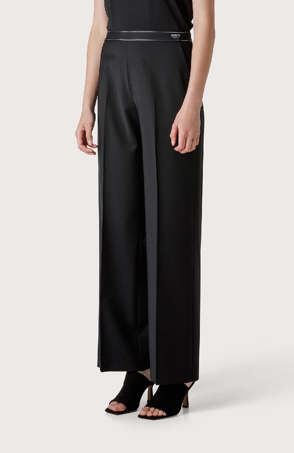 Seventy Pantalone lungo con vita in gros-grain - Col. Nero Consegna Veloce