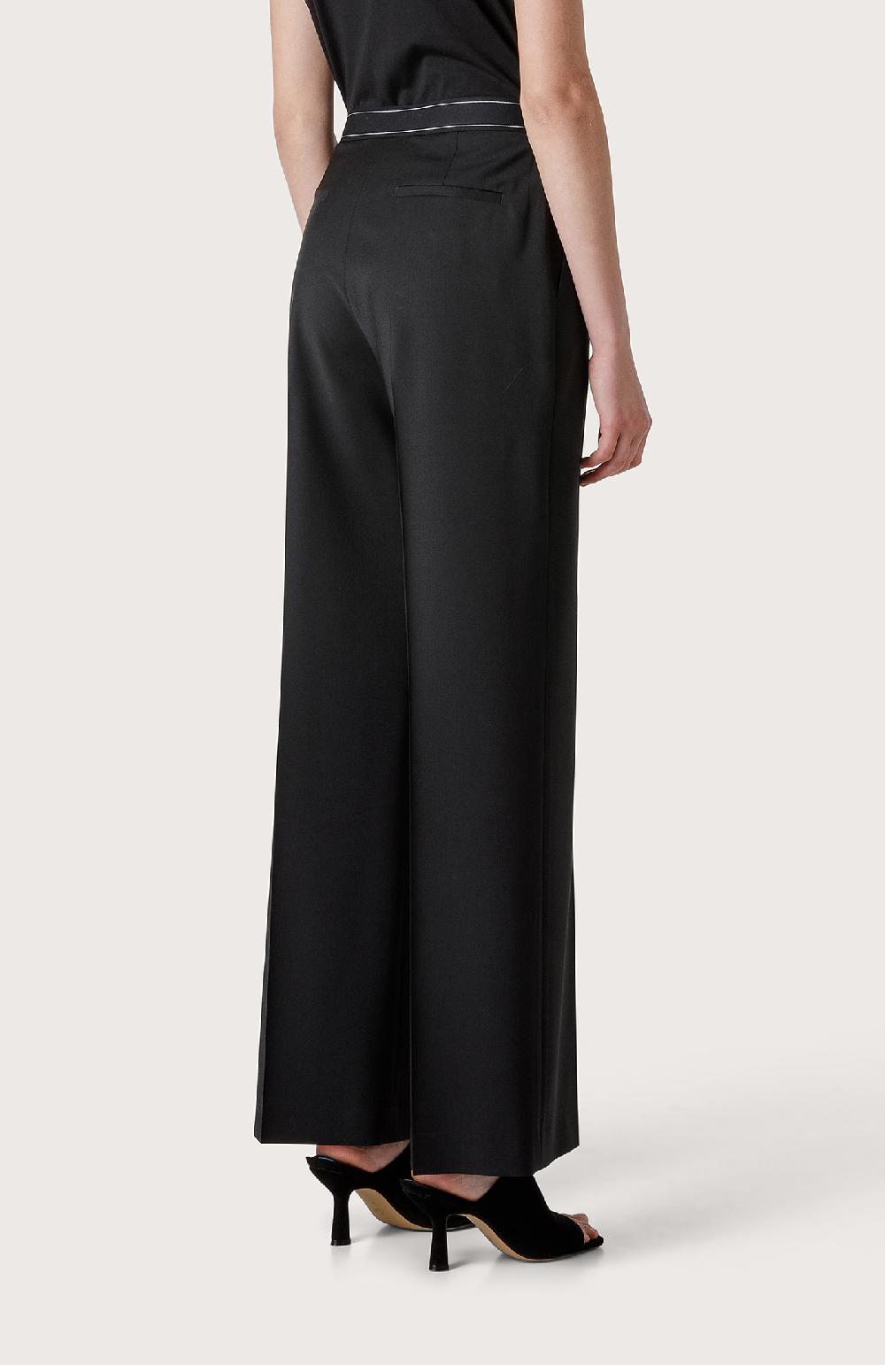 Seventy Pantalone lungo con vita in gros-grain - Col. Nero Consegna Veloce