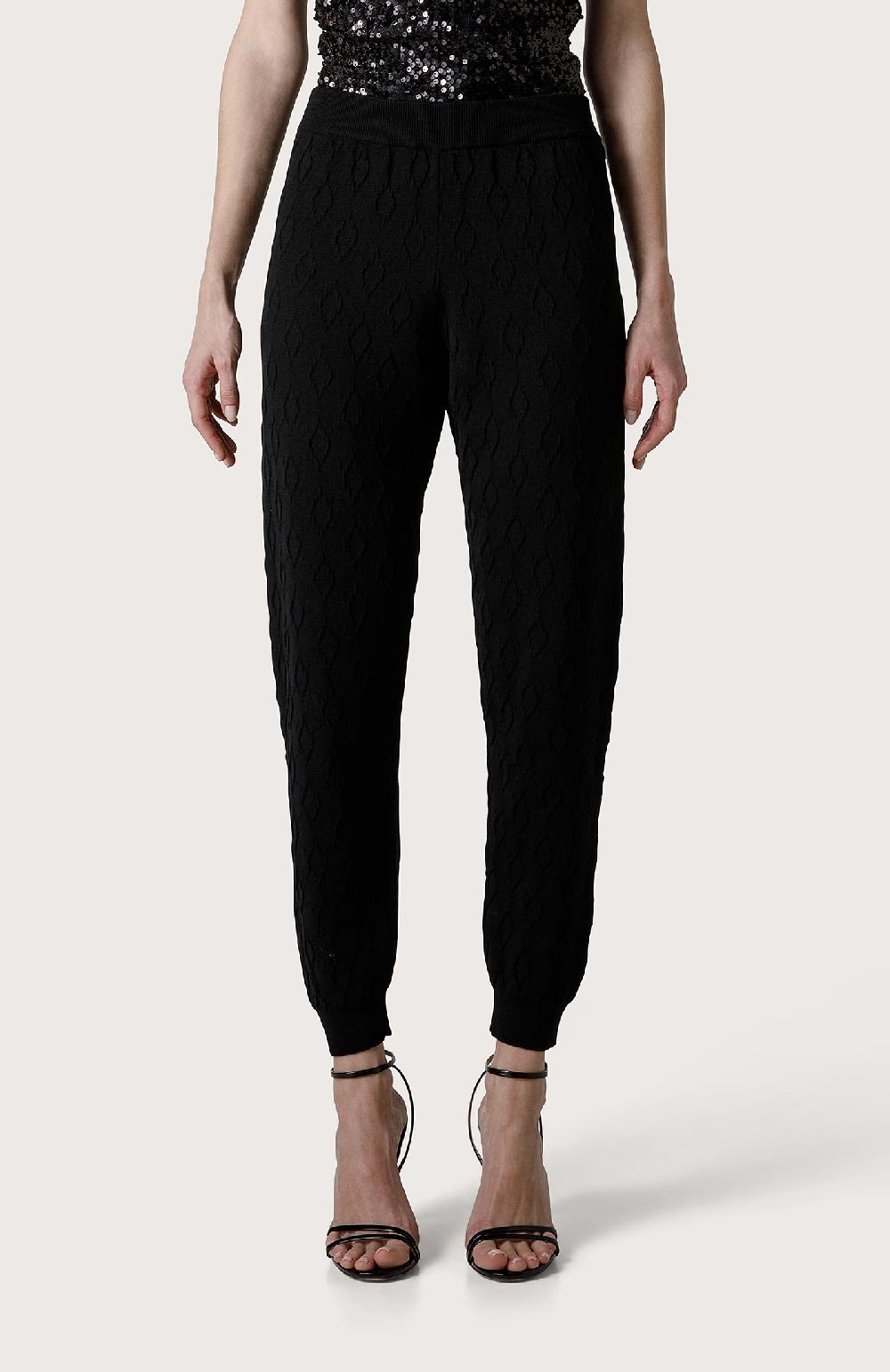 Seventy Jogger in maglia jacquard - Col. Nero Affare Del Giorno