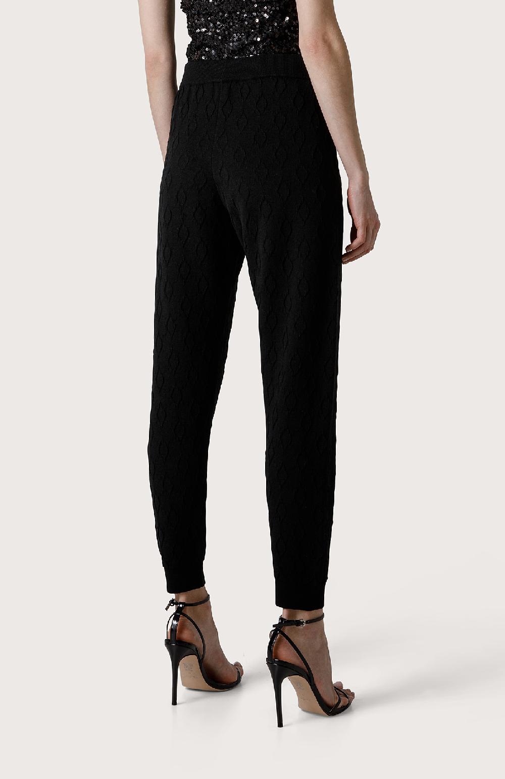 Seventy Jogger in maglia jacquard - Col. Nero Affare Del Giorno