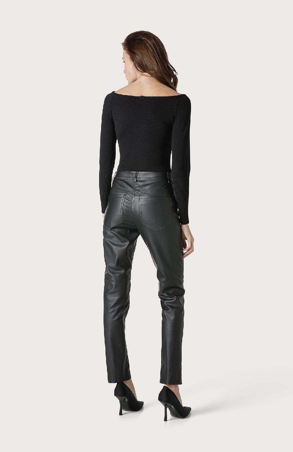 Seventy Pantalone in pelle - Col. Nero Novità