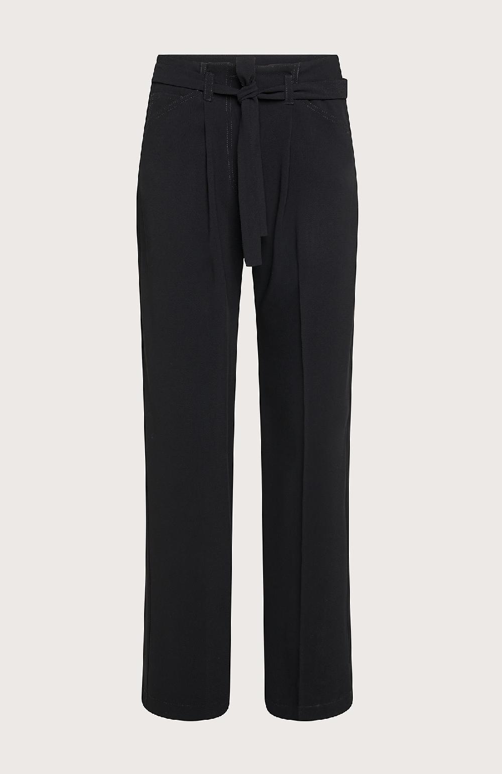 Seventy Pantalone a vita alta con cinturino - Col. Nero Offerta