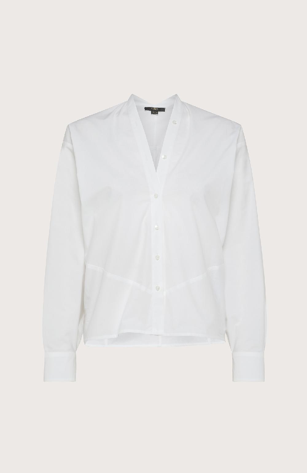Seventy Camicia con collo a V - Col. Bianco In Vendita